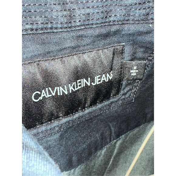Nice Calvin Klein Jeans Men's Collection Long Sleeve Basic Denim Shirt, Worn Ind - Picture 7 of 8